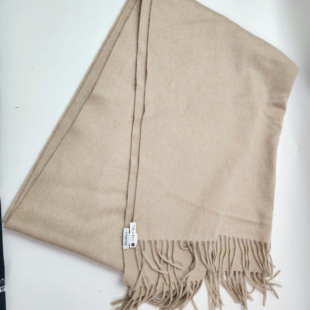 m*o様 【038】Max Mara 大判 長方形 ストール ベージュ 212×