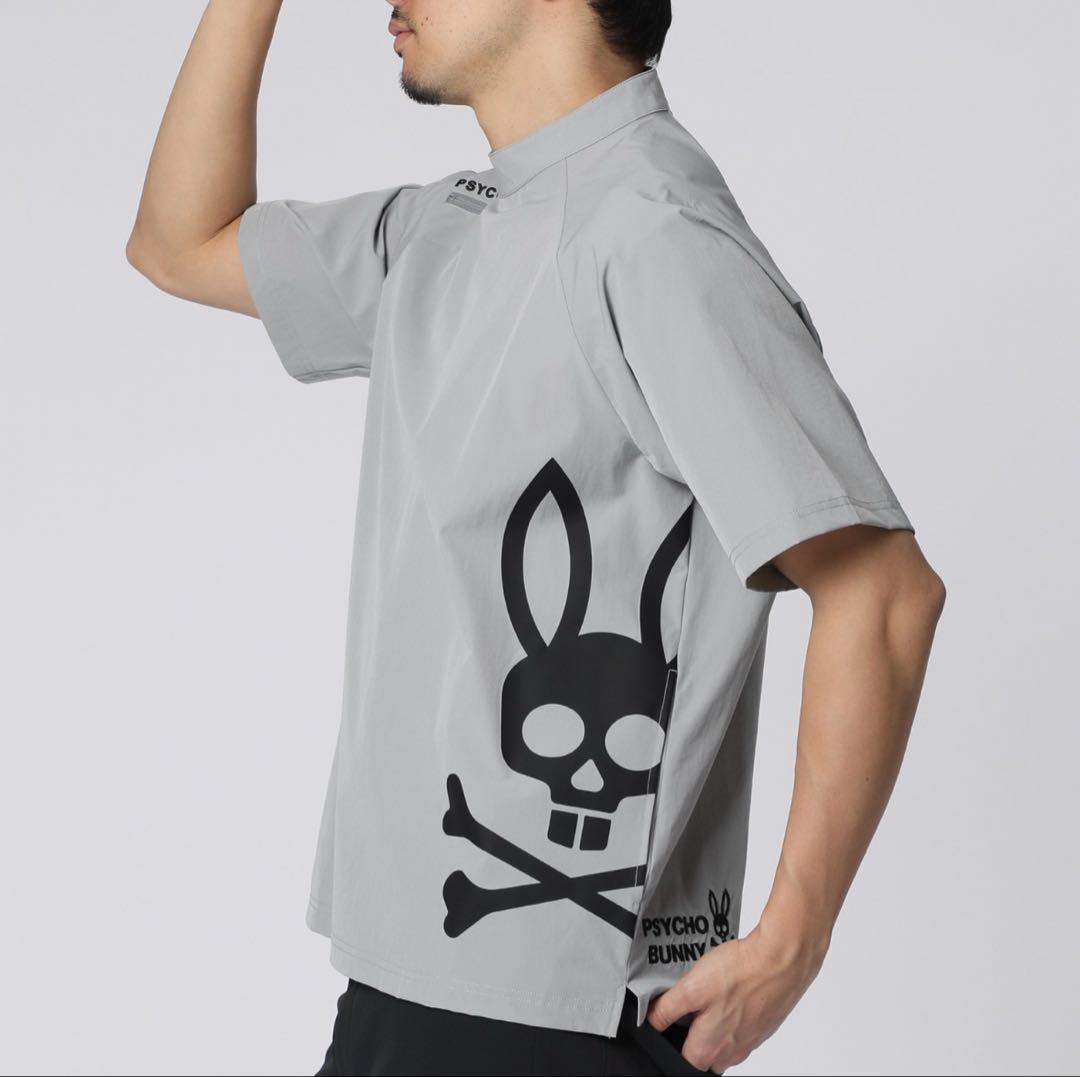 PSYCHO BUNNY GOLF BIG BUNNYロゴ モックネックTシャツ