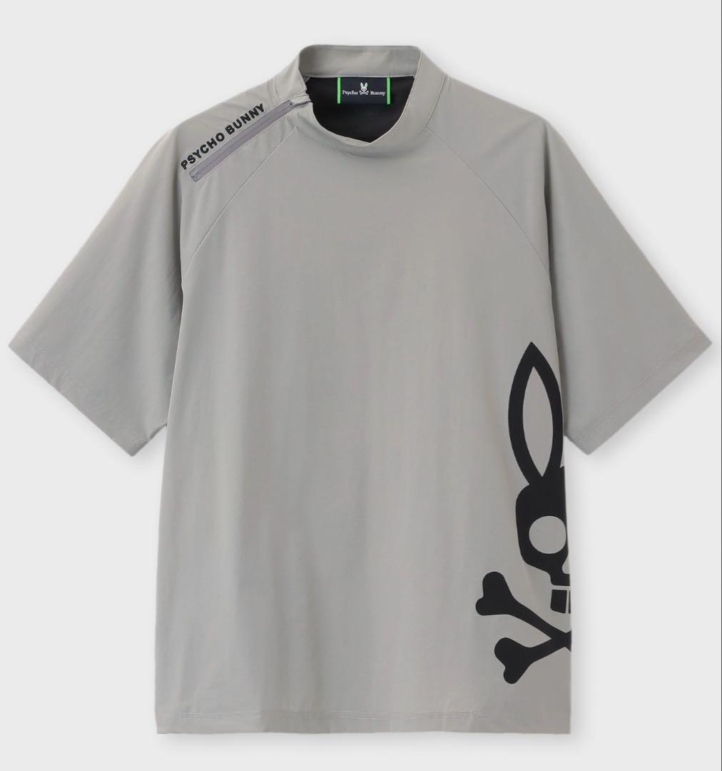 PSYCHO BUNNY GOLF BIG BUNNYロゴ モックネックTシャツ