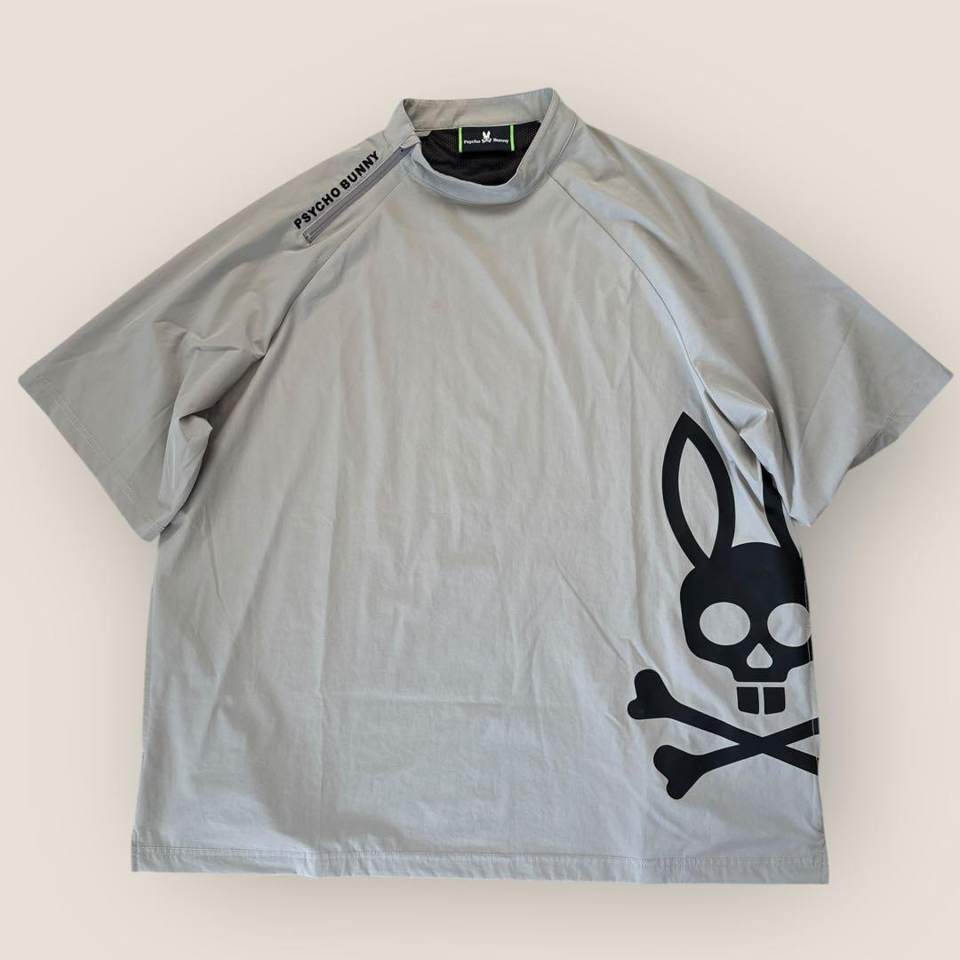 PSYCHO BUNNY GOLF BIG BUNNYロゴ モックネックTシャツ