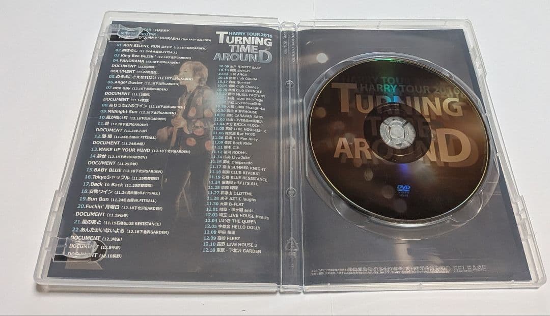 HARRY TOUR 2016 TURNING TIME DVD村越弘明 レア