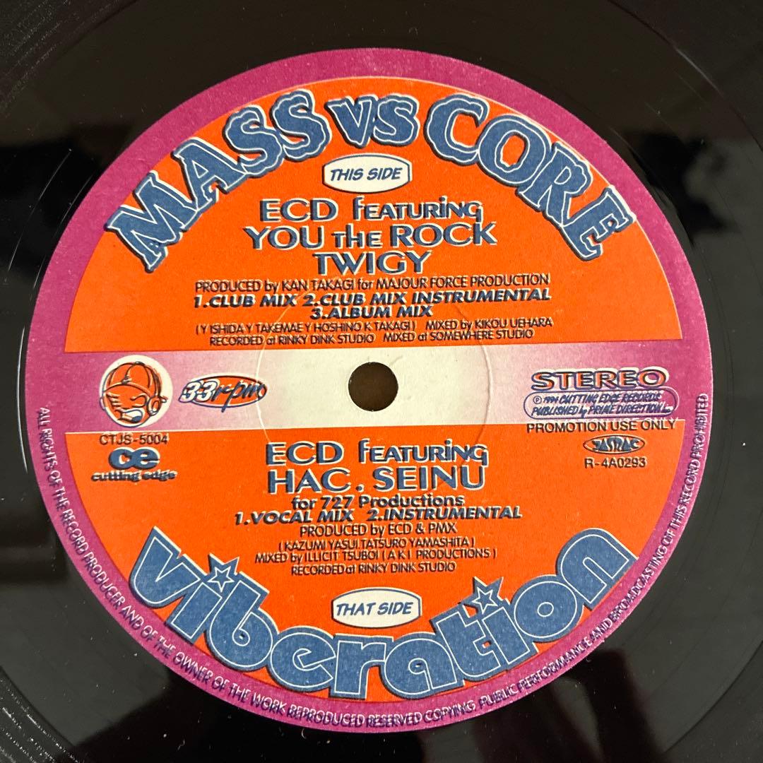 ECD レコード　MASS VS CORE 日本語ラップ