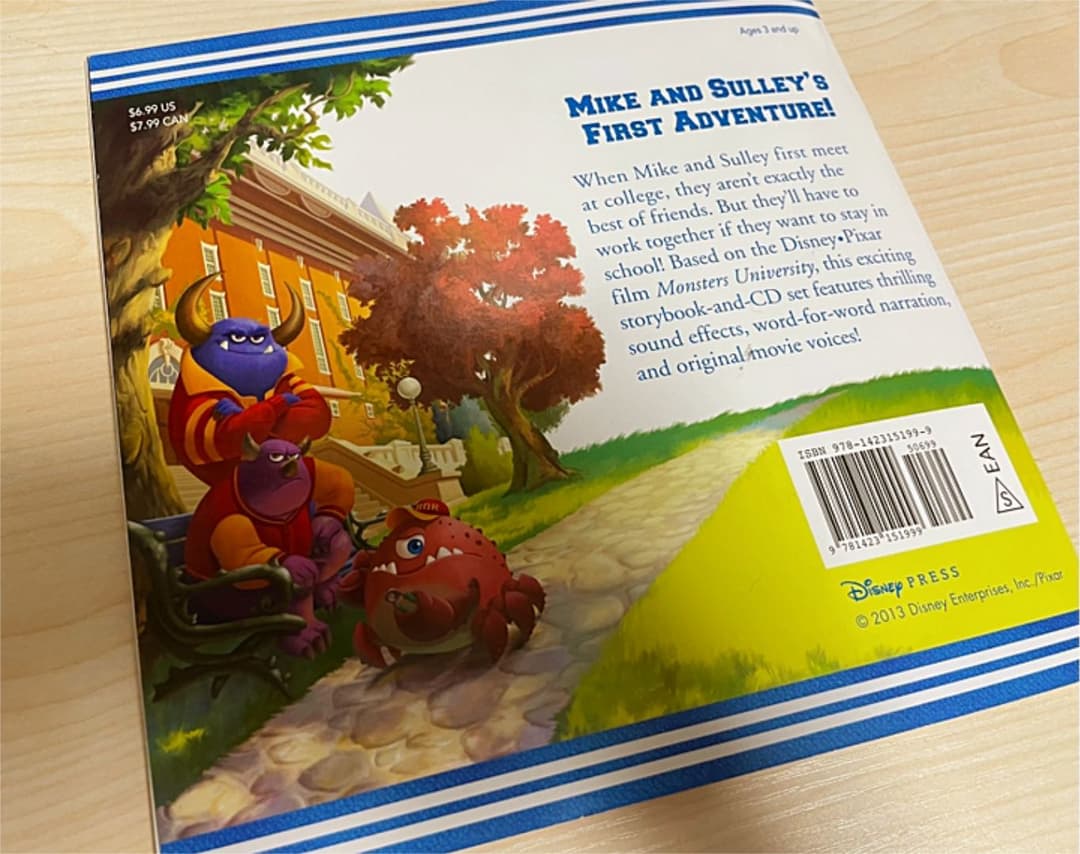 アニメ Monsters University Read-Along Storybook