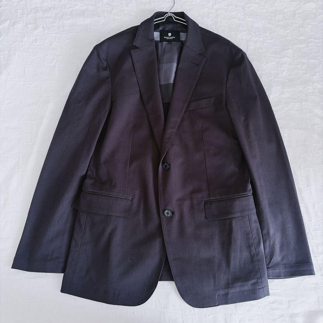 【ブラックレーベル】美品✨洗える ストレッチ ジャケット チェック 大きいサイズ