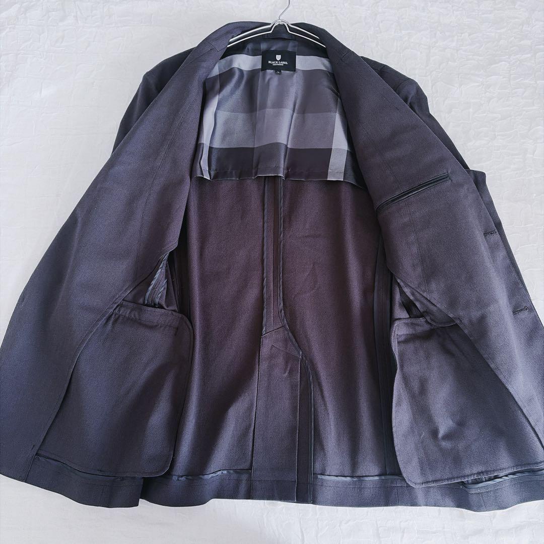 【ブラックレーベル】美品✨洗える ストレッチ ジャケット チェック 大きいサイズ