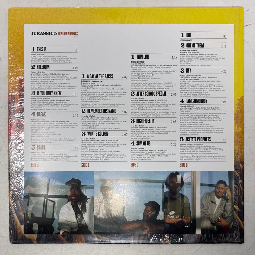 Jurassic 5 / Power in Numbers 2枚組レコード LP