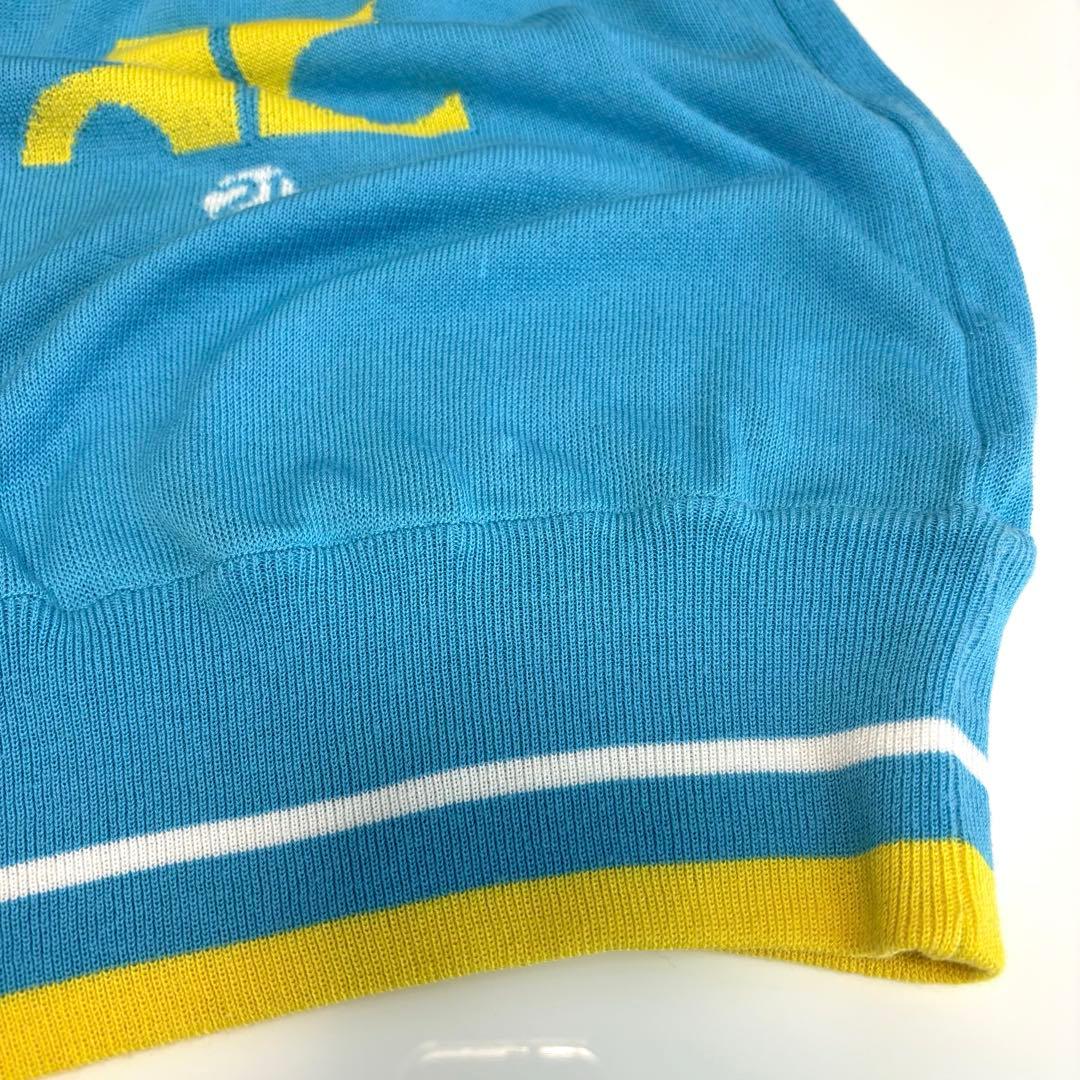 90s Courreges クレージュ ロゴ キャミソール サマーニット y2k