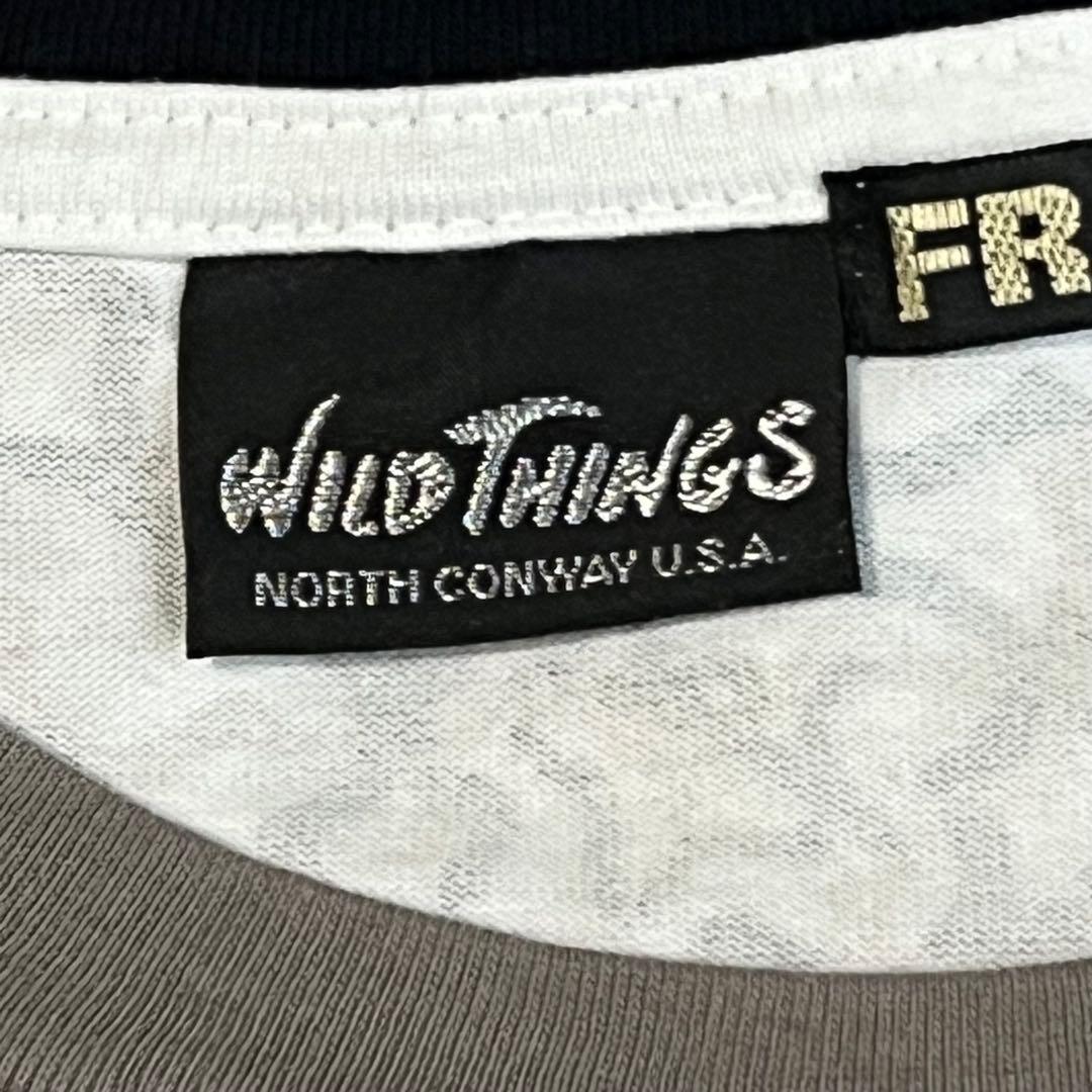 試着程度♪極美品FRAPBOIS×ワイルドシングストリプルコラボTシャツ