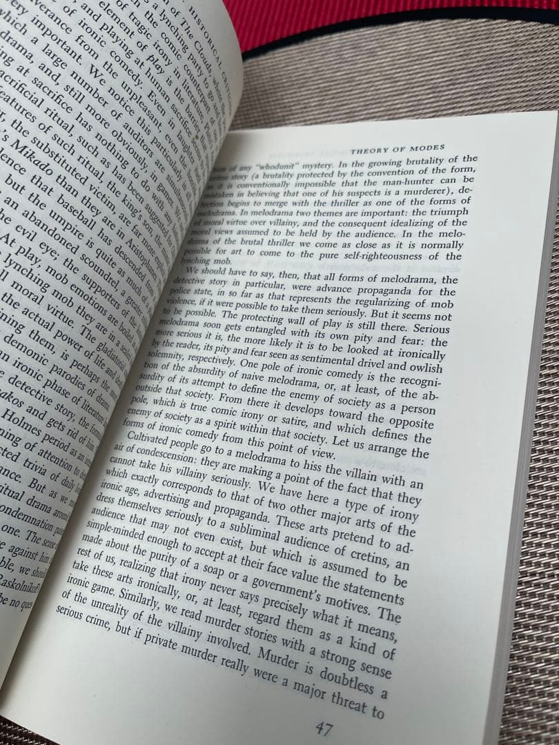 希少　Anatomy of Criticism by Northrop Frye