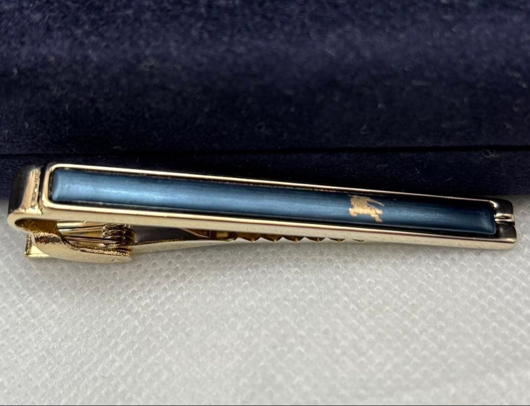 美品　BURBERRY バーバリー　タイピン・カフスセット　箱付き　高周波洗浄済
