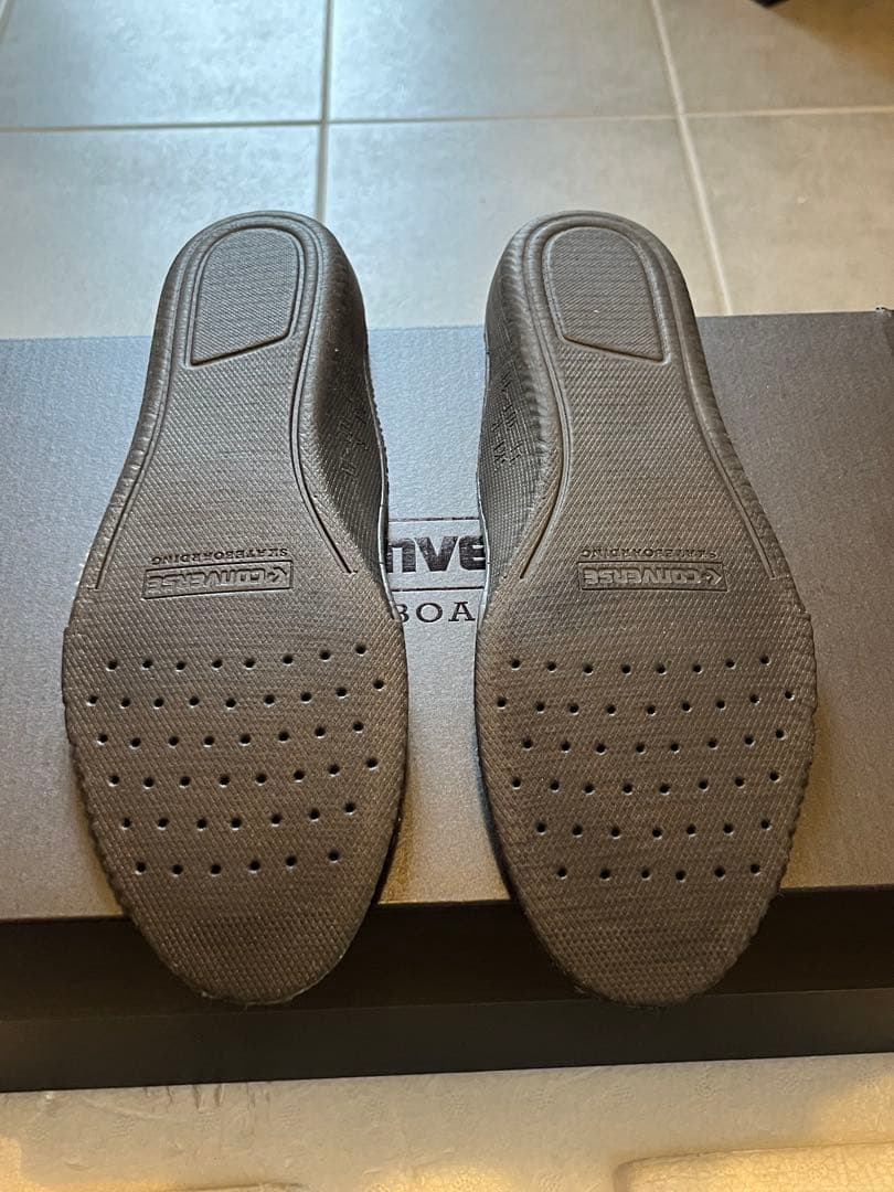 靴 CONVERSE CS MOCASSINS SK LE OX BLACK