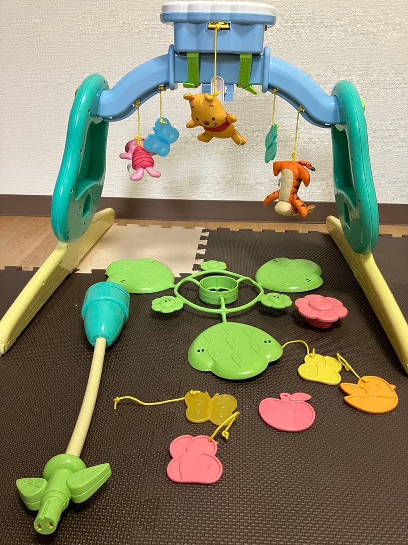 【美品】えらべる回転　6way ジムにへんしんメリー　プーメリー