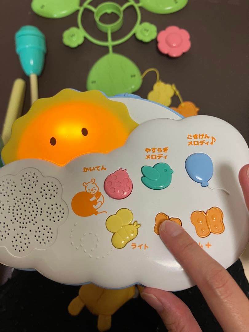 【美品】えらべる回転　6way ジムにへんしんメリー　プーメリー