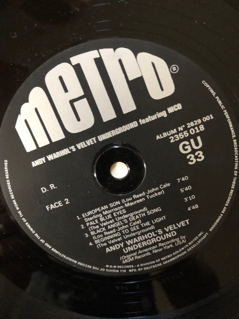洋楽 Andy Warhol's Velvet Underground Nico