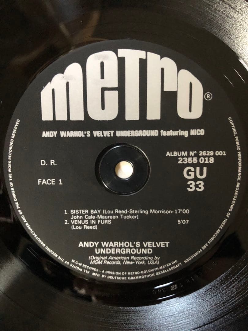 洋楽 Andy Warhol's Velvet Underground Nico