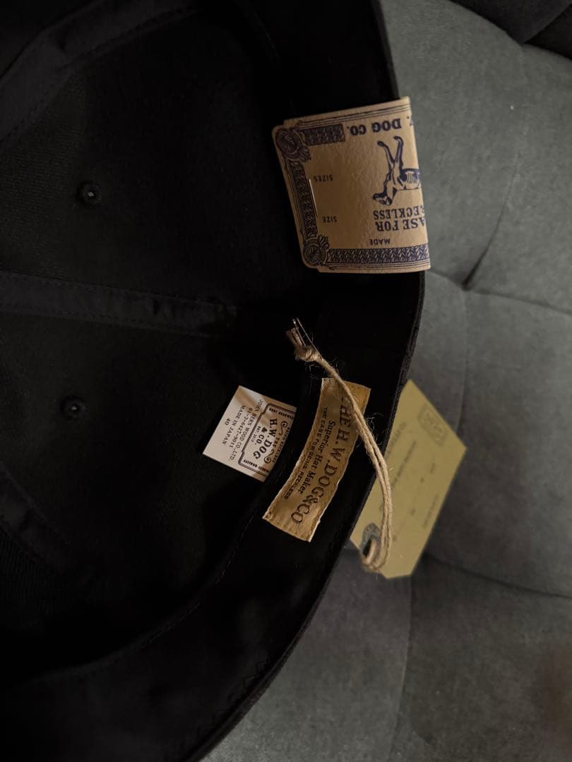 THE H.W.DOG&CO. ベースボールキャップ　ブラック