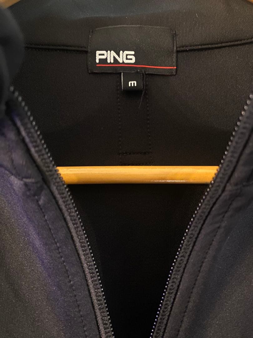 【美品値下げ】PING ジャケット　ブラック　ゴルフウエア　M