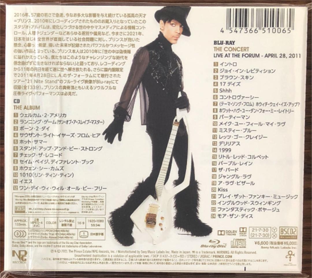 CD＋Blu-ray！PRINCE/プリンス/WELCOME 2 AMERICA