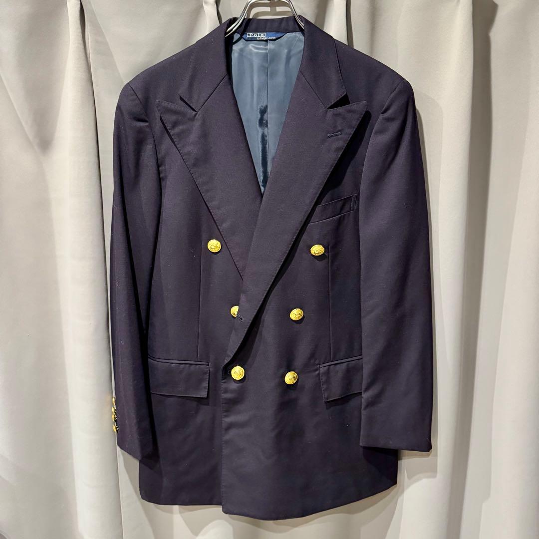 Polo Ralph Lauren ダブルブレストジャケット Mサイズ　金ボタン