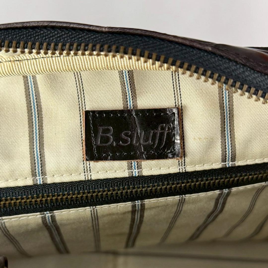 雰囲気抜群 美品 B.stuff ボストンバッグ クロコダイル 2way