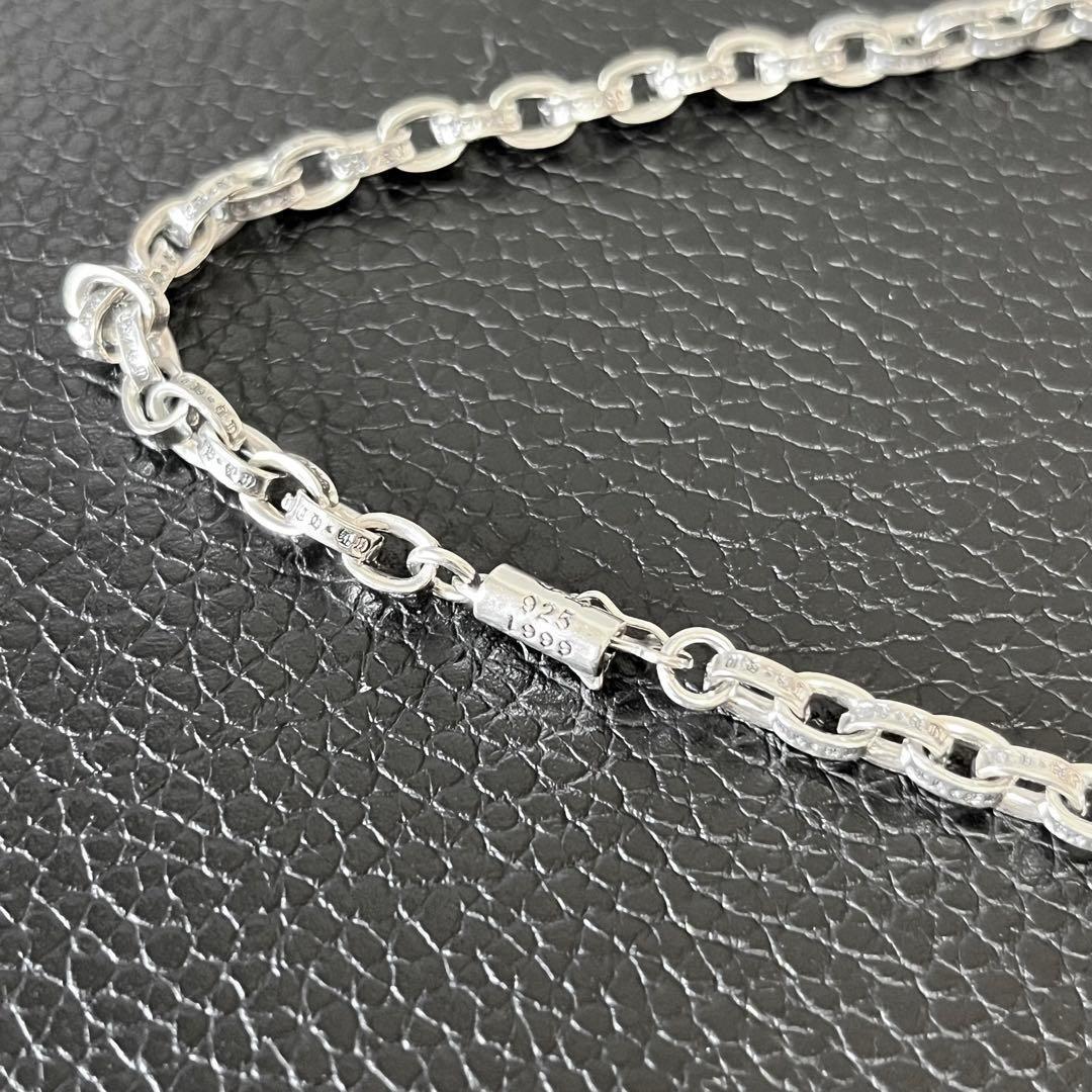 シルバー925 silver925 ペーパーチェーン ネックレス メンズ50㎝