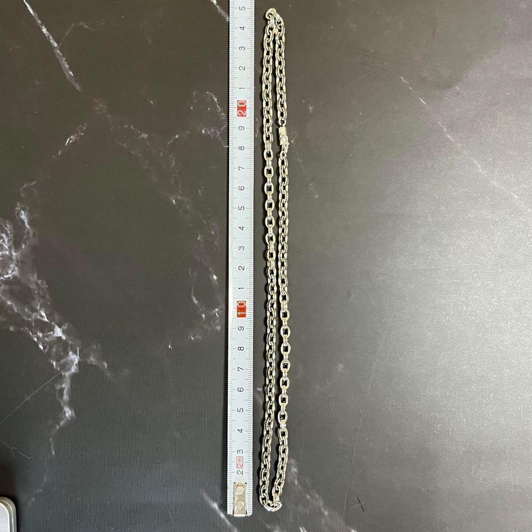 シルバー925 silver925 ペーパーチェーン ネックレス メンズ50㎝