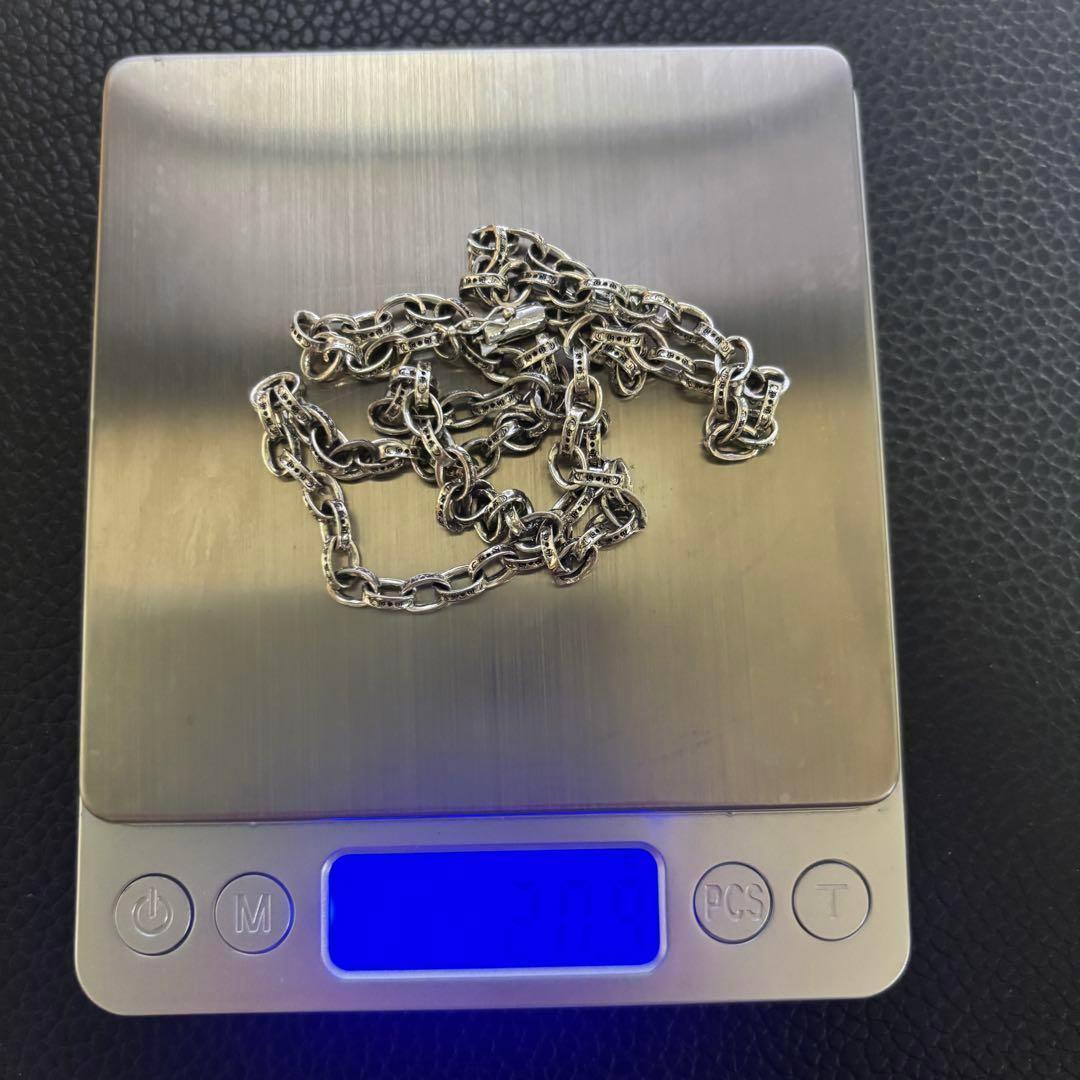 シルバー925 silver925 ペーパーチェーン ネックレス メンズ50㎝
