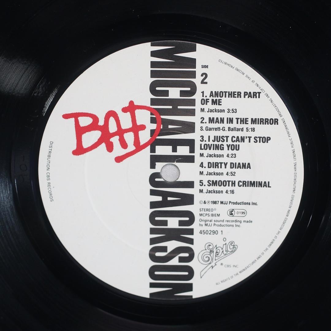 英LP Michael Jackson Bad UKオリジ マイケルジャクソン