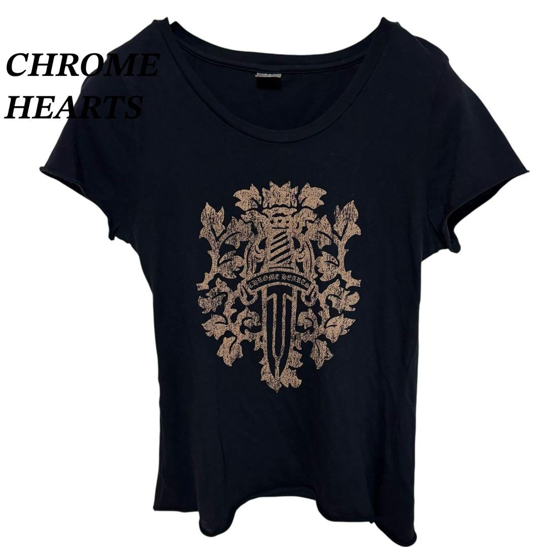 CHROME HEARTS クロムハーツ　半袖tシャツ　ダガー　ブランドロゴ　S