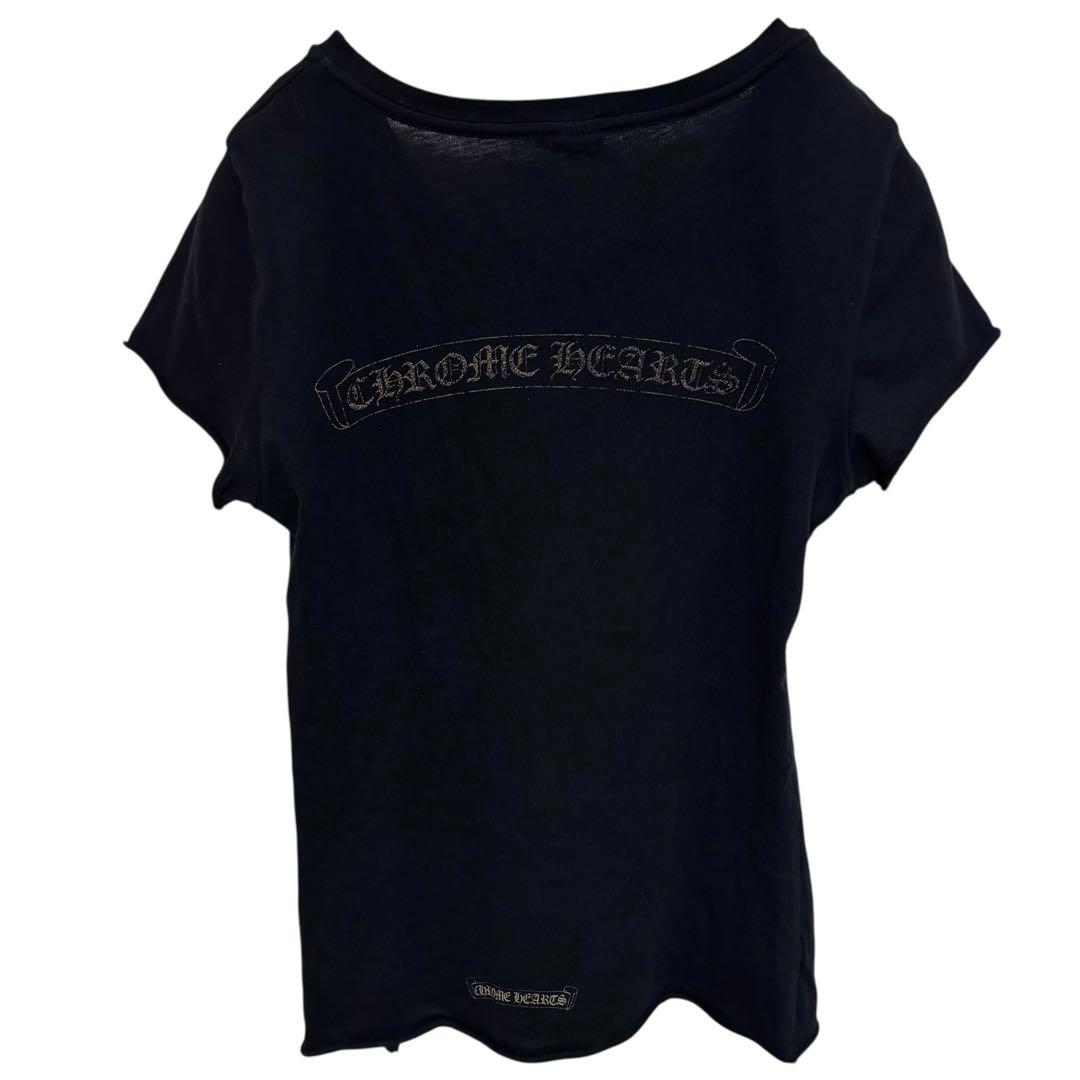 CHROME HEARTS クロムハーツ　半袖tシャツ　ダガー　ブランドロゴ　S