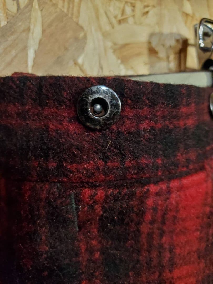 70年代 Woolrich ウールリッチ ウール チェックパンツ ハンティング