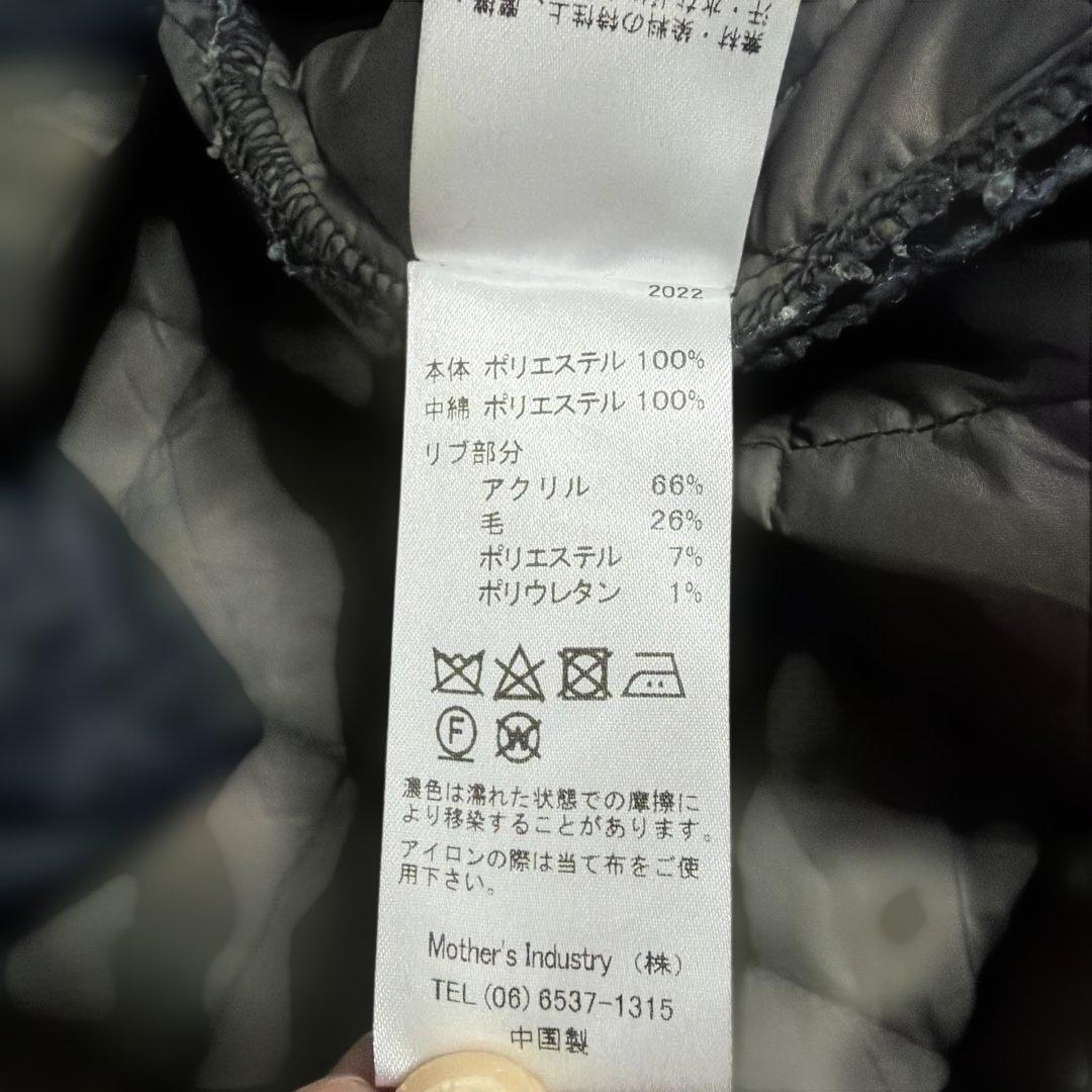 mizuiro ind ブラック キルティングコート