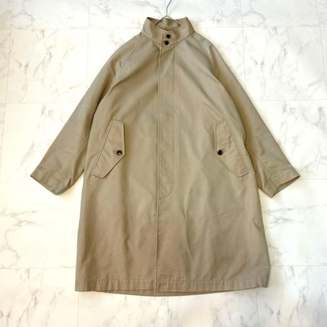 極美品 ジムフレックス スウィングコート 14 ベージュ 裏地チェック L相当