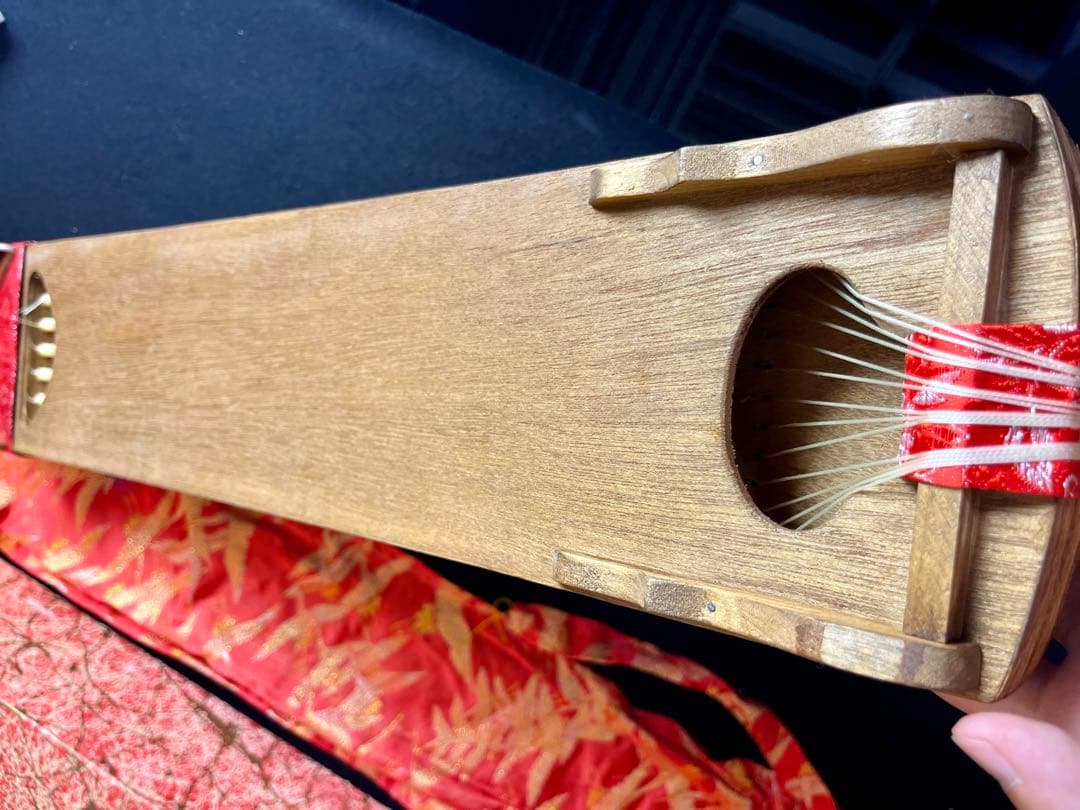 ミニ琴　文化箏 羽衣 和楽器 琴 箏　60cm 爪セット　日本音楽著作権協会