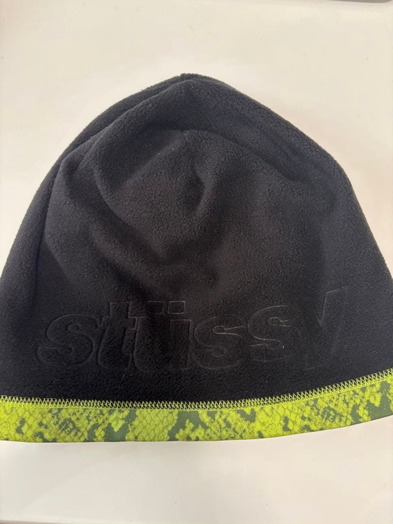 stussy スカルキャップ　ビーニー　パイソン　フリース