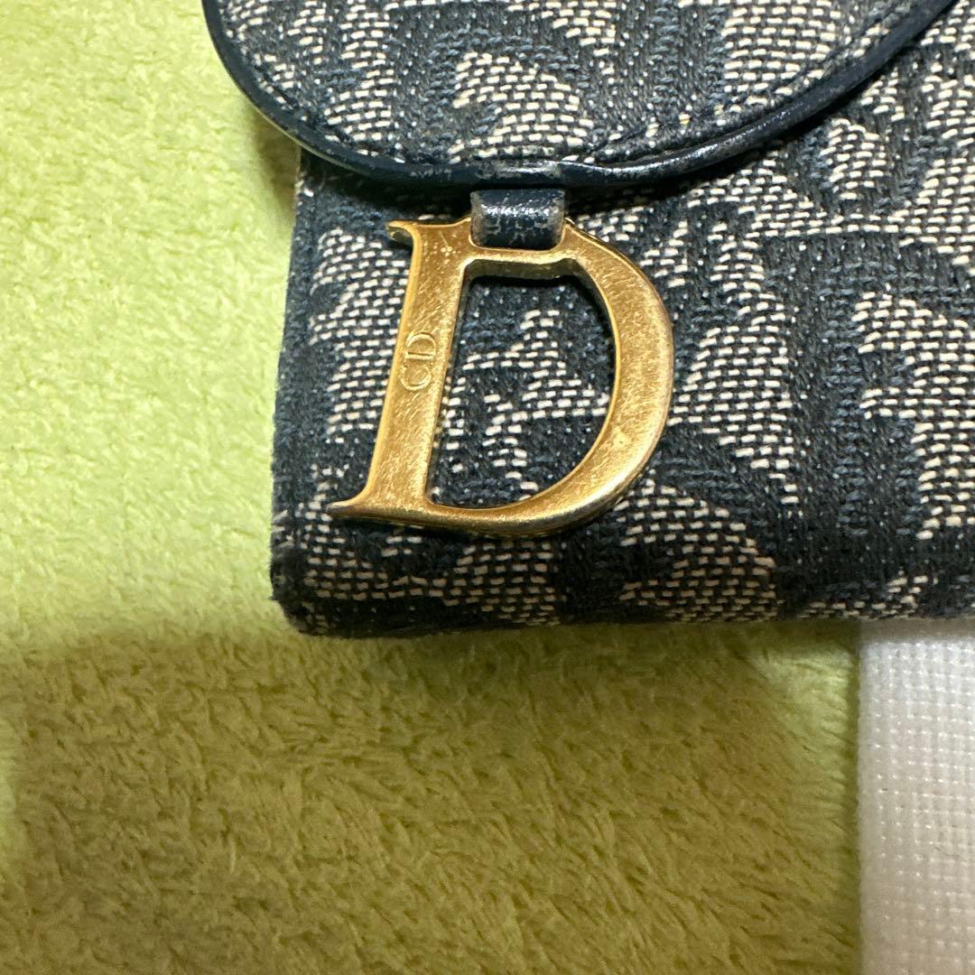 Christian Dior 三つ折り財布 グレー