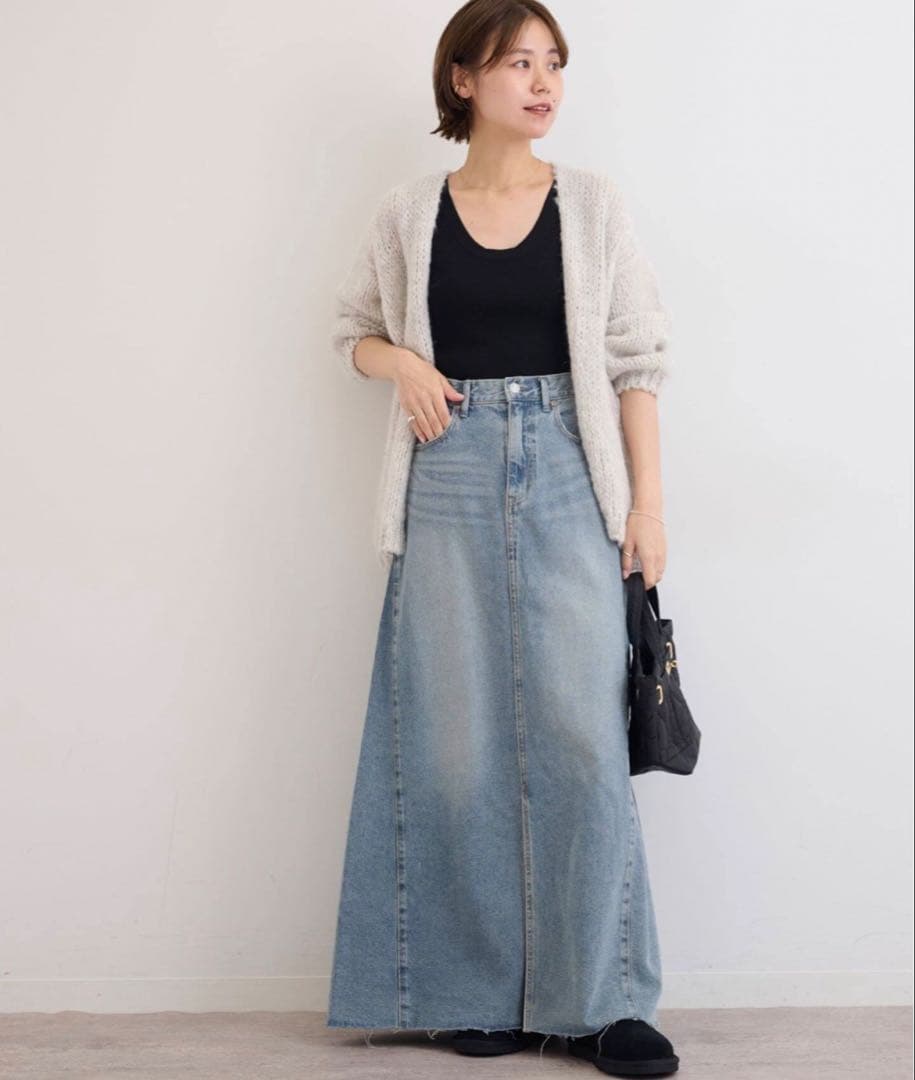 relume＊9oz C/R ジョイント　デニムスカート　ロング丈　美品