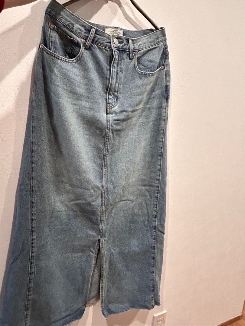 relume＊9oz C/R ジョイント　デニムスカート　ロング丈　美品