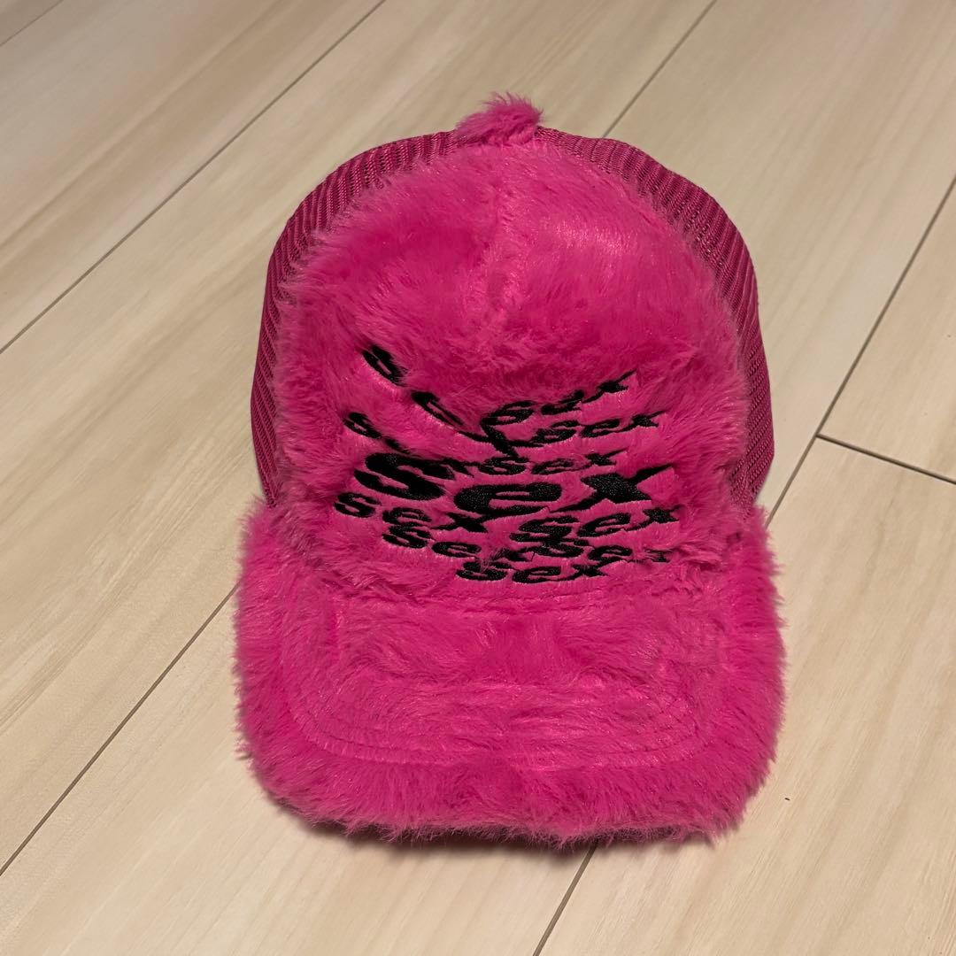 帽子 Sex fur cap pink archive y2k oops
