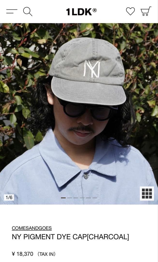 ゆ*た様 COMESANDGOES NY PIGMENT DYE CAP