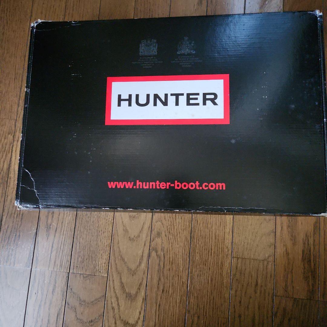 HUNTER 長靴 ダークグリーン バックル付き