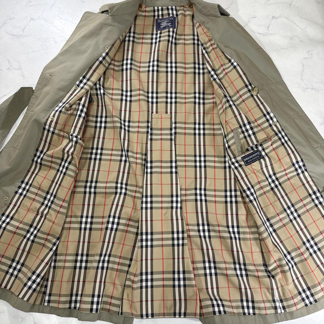 BURBERRY バーバリーズ トレンチコート ノバチェック カーキ ダブル