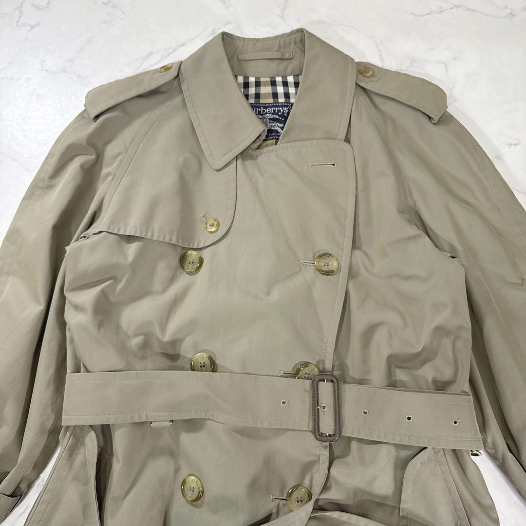 BURBERRY バーバリーズ トレンチコート ノバチェック カーキ ダブル