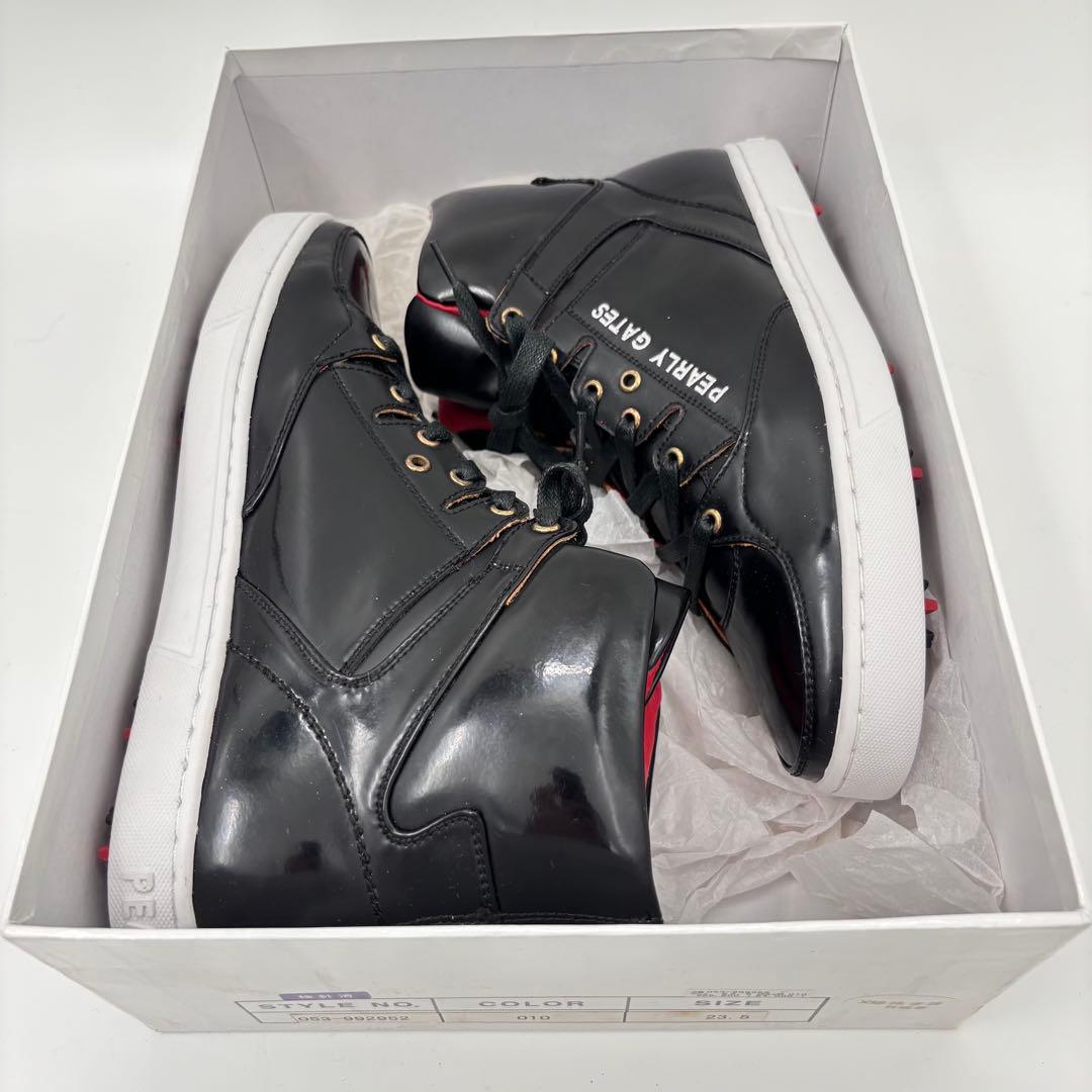 新品 未使用 PEARLY GATES ハイカットスニーカー 23.5
