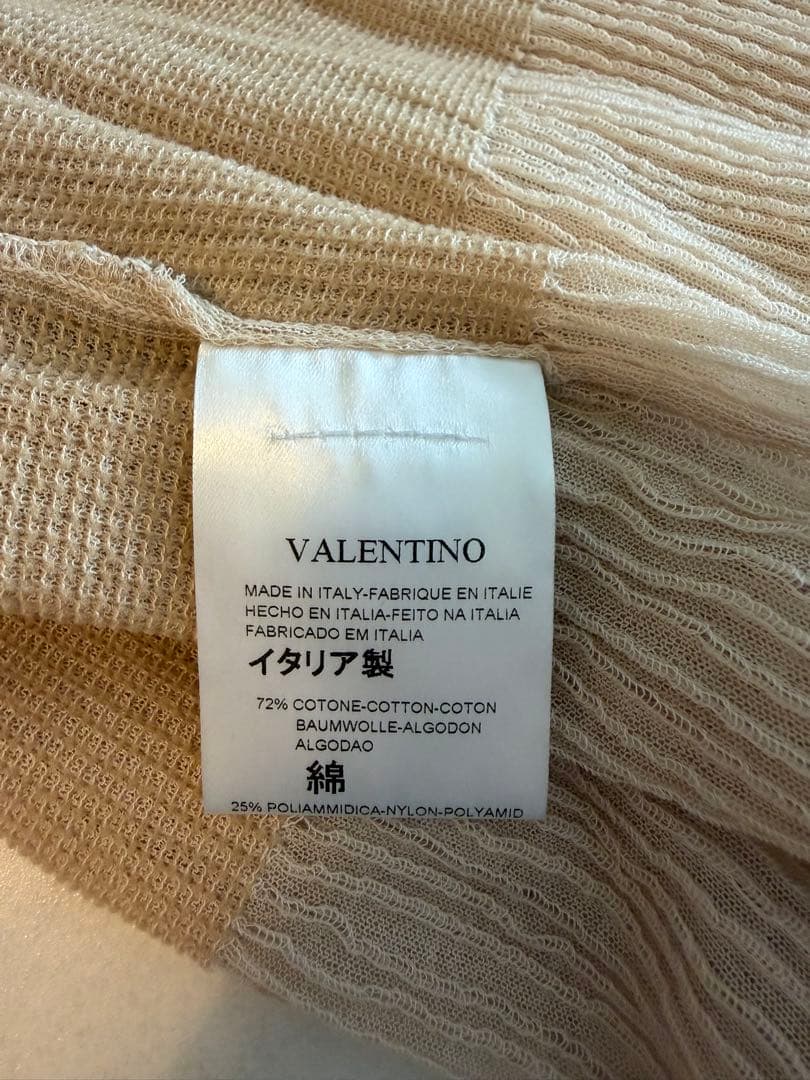 VALENTINO ベージュ ノースリーブワンピース