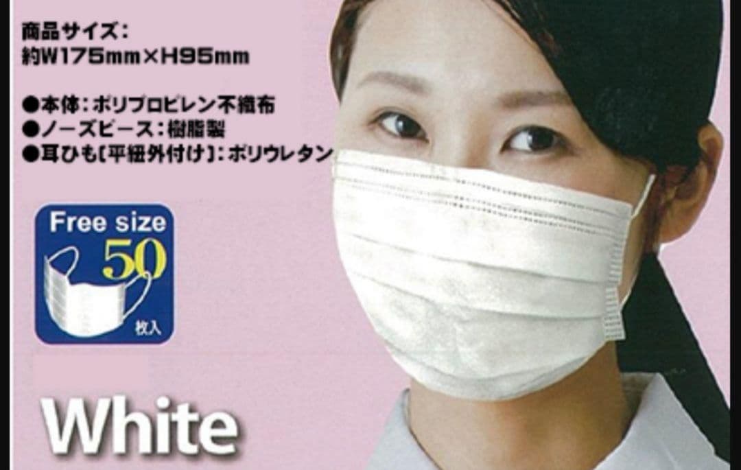 フジソフトサージカルマスク 白 ５０枚入×４８箱(２４００枚) まとめ売り