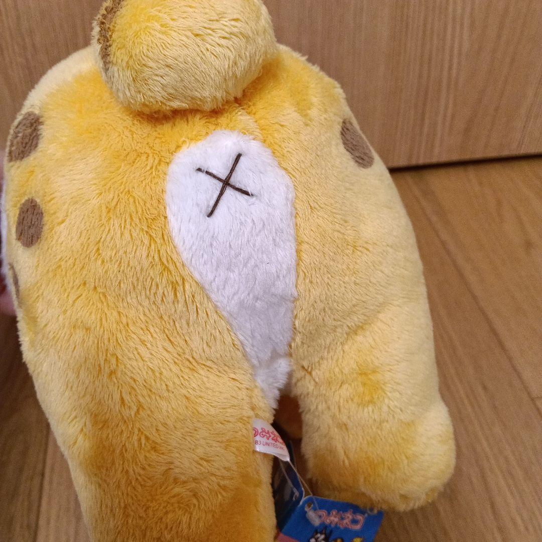 2種類　つみネコ　ぬいぐるみ　ケープBIGぬいぐるみ　黄　白　ブチ　紙タグ付き