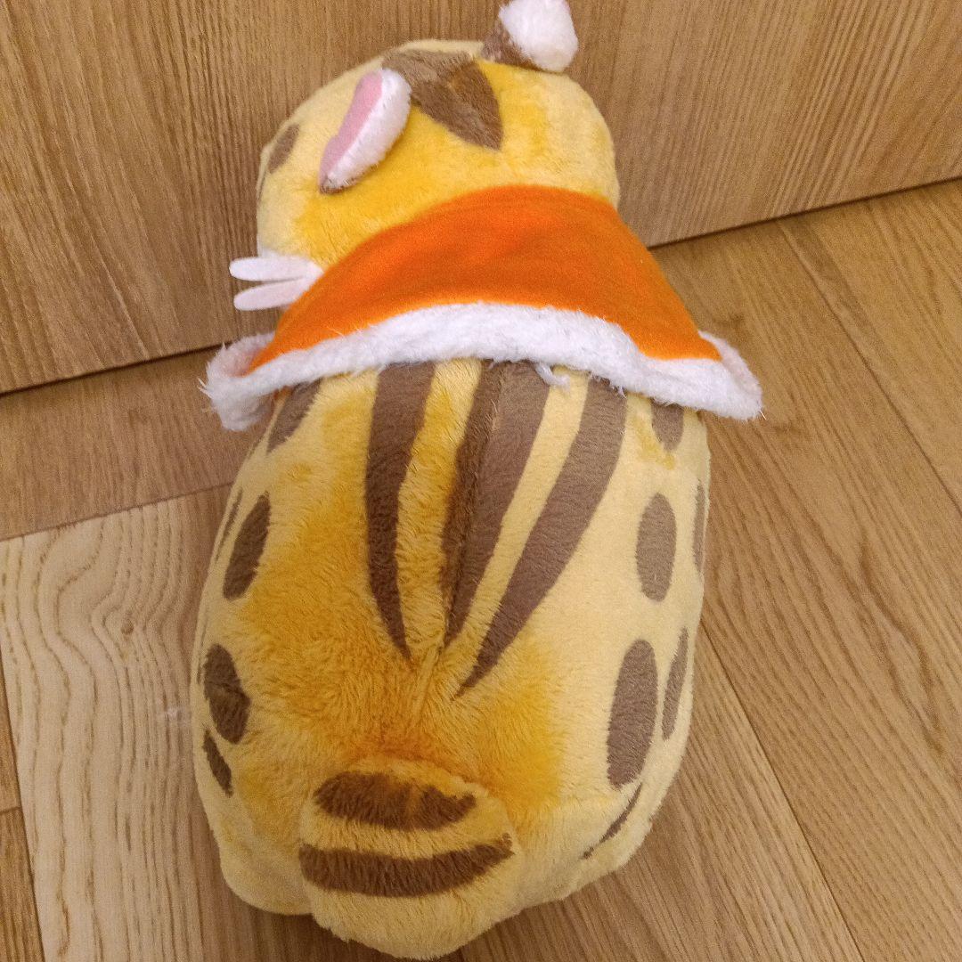 2種類　つみネコ　ぬいぐるみ　ケープBIGぬいぐるみ　黄　白　ブチ　紙タグ付き