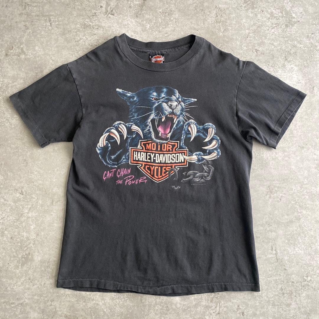 スペシャル 90s ハーレー パンサー Tシャツ USA製 黒 ブラック M