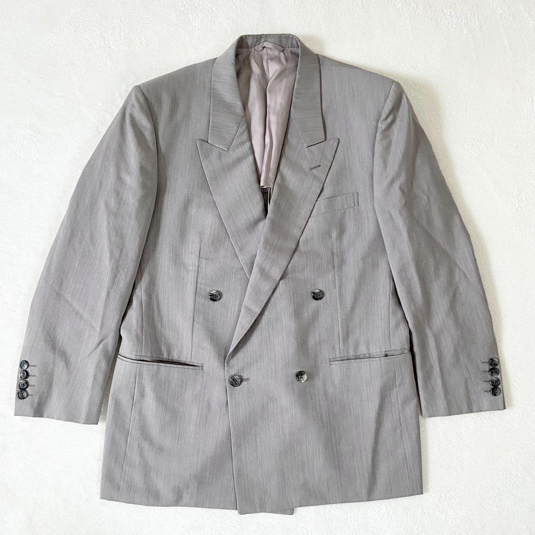 美品　Dior セットアップ　ダブル　グレー　セレモニー　ジャケット　パンツ